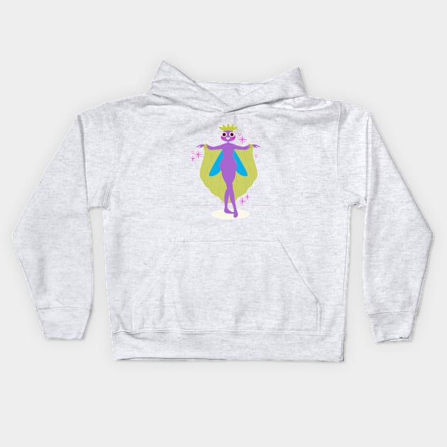 Hand Drawn Ant Belly dancer Kids Hoodie by Mako Design 